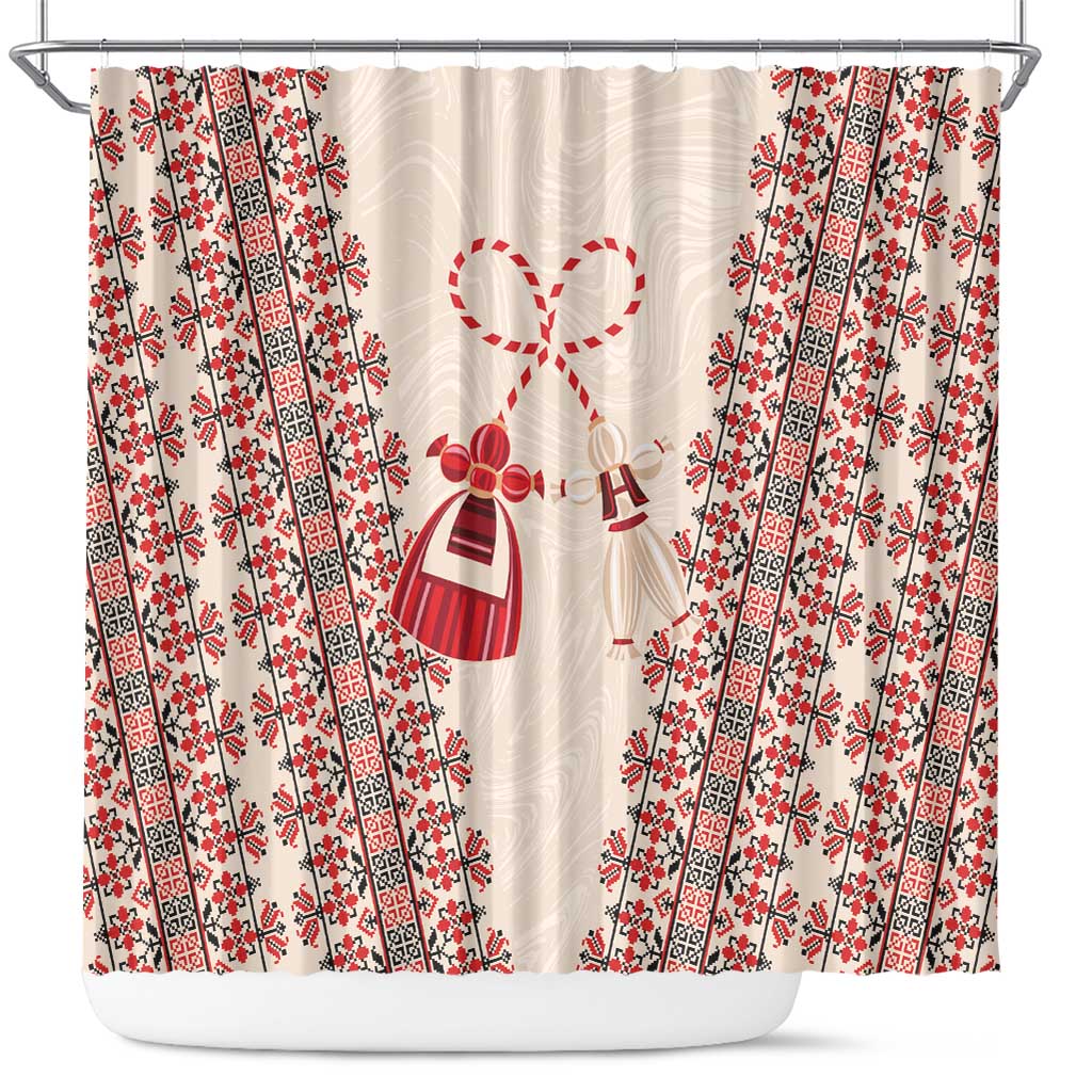 Bulgarian Martenitsa Shower Curtain Tradition March 1st Chestita Baba Marta LT9