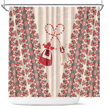 Bulgarian Martenitsa Shower Curtain Tradition March 1st Chestita Baba Marta LT9