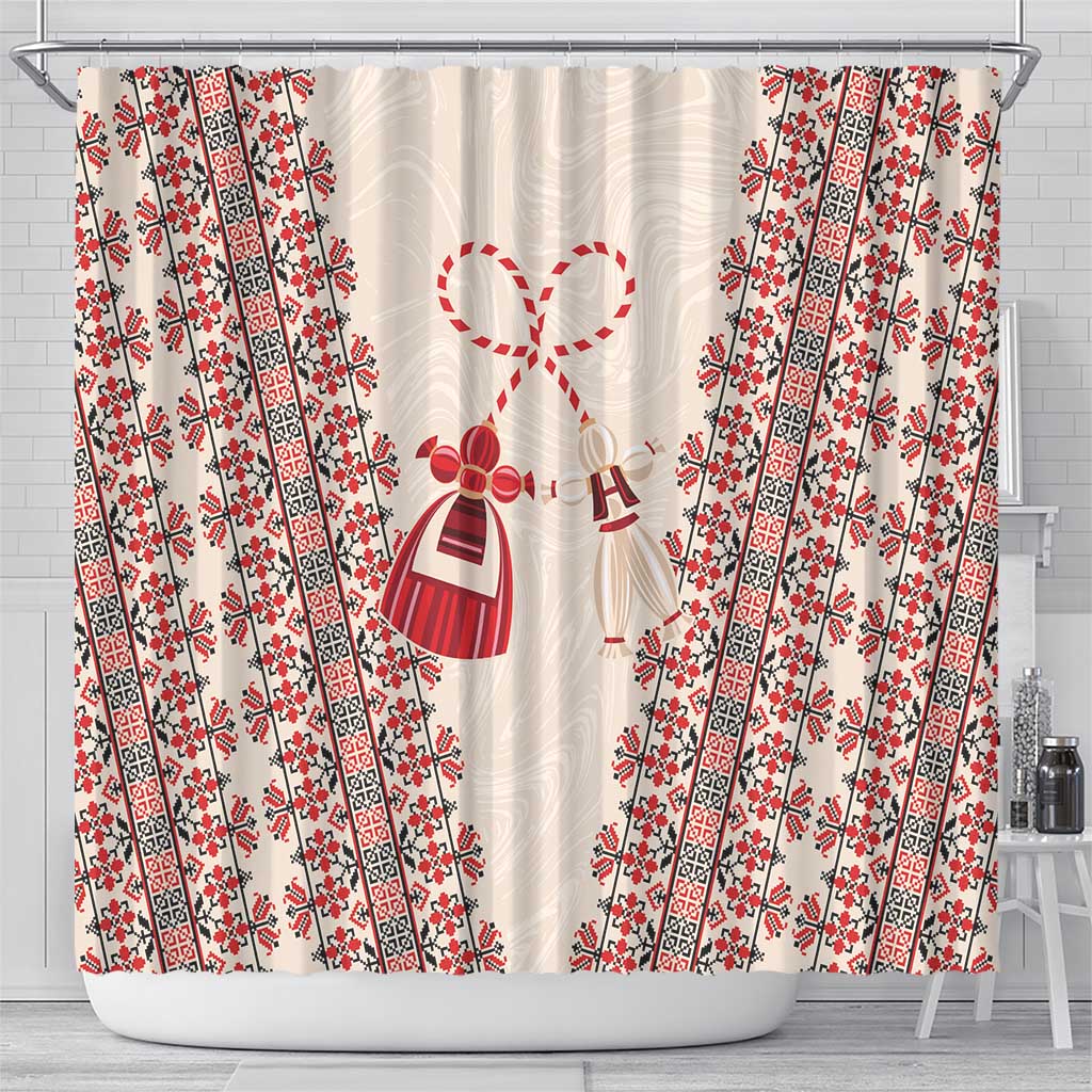 Bulgarian Martenitsa Shower Curtain Tradition March 1st Chestita Baba Marta LT9