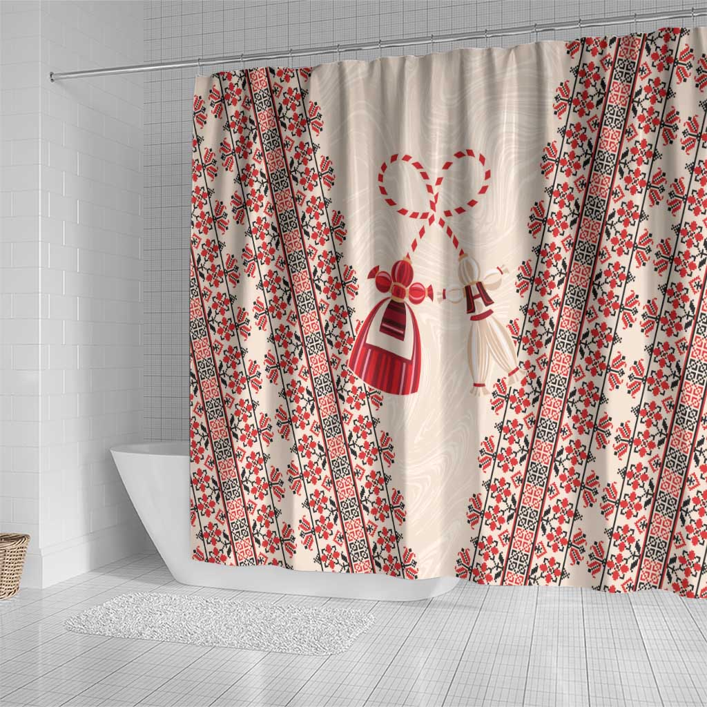 Bulgarian Martenitsa Shower Curtain Tradition March 1st Chestita Baba Marta LT9