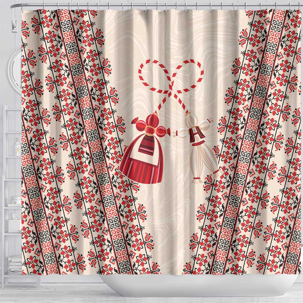 Bulgarian Martenitsa Shower Curtain Tradition March 1st Chestita Baba Marta LT9