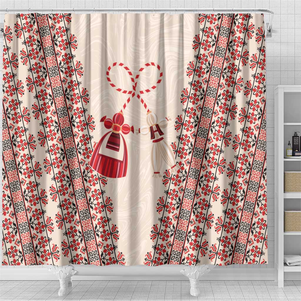 Bulgarian Martenitsa Shower Curtain Tradition March 1st Chestita Baba Marta LT9