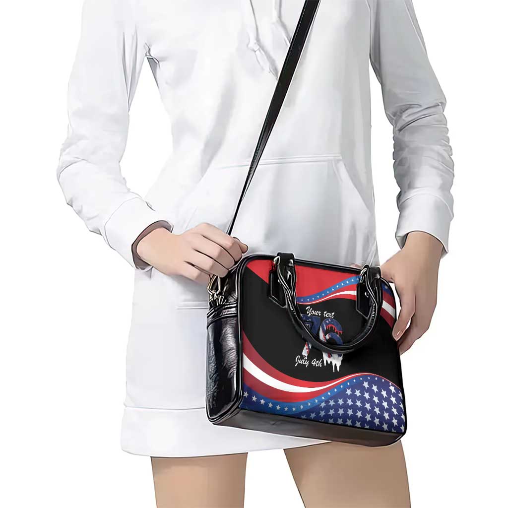 Funny Ice Cream 1776 Drip Personalized Shoulder Handbag American Flag 4th Of July LT9