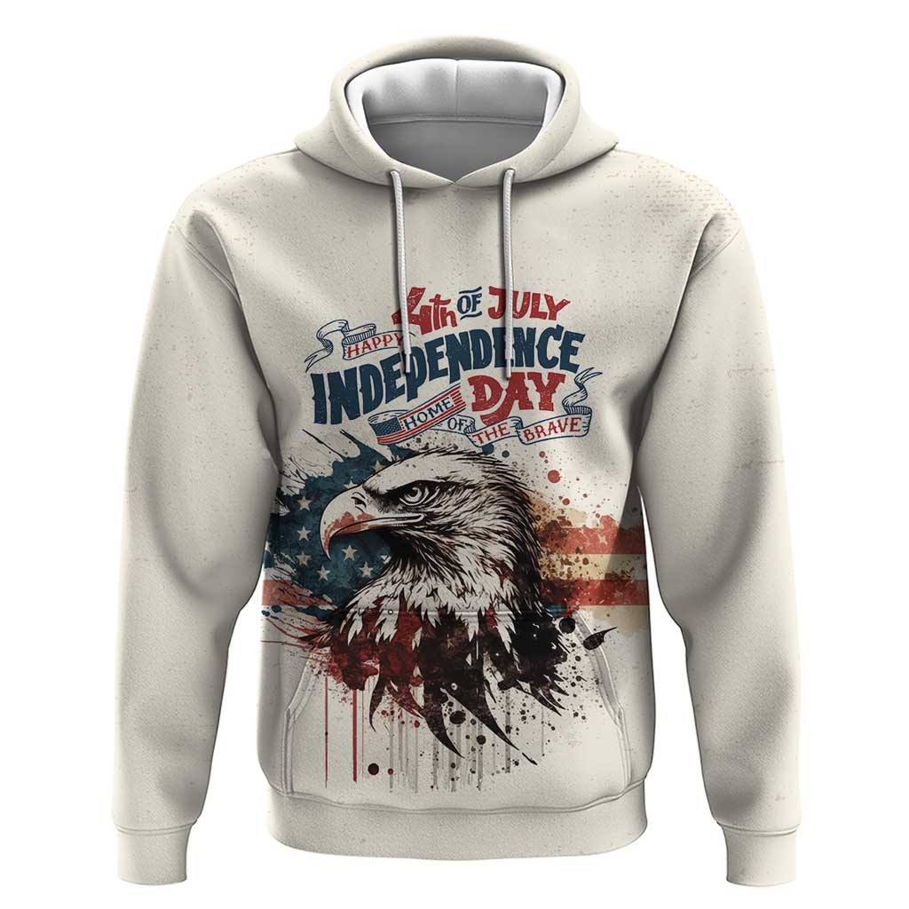 Happy Fourth of July Personalized Hoodie Bald Eagle USA Independence Day LT9