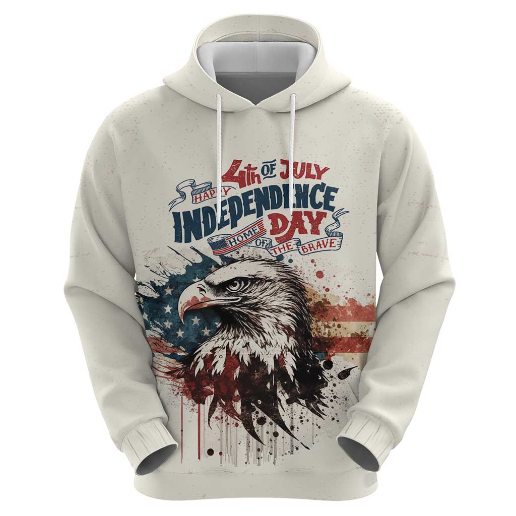 Happy Fourth of July Personalized Hoodie Bald Eagle USA Independence Day LT9
