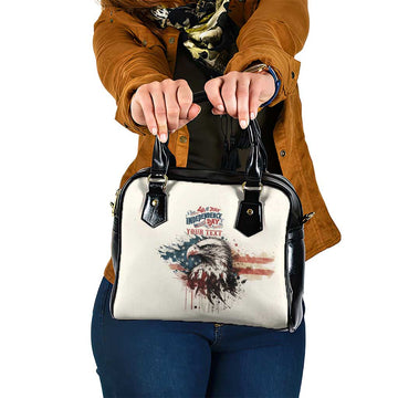 Happy Fourth of July Personalized Shoulder Handbag Bald Eagle USA Independence Day LT9