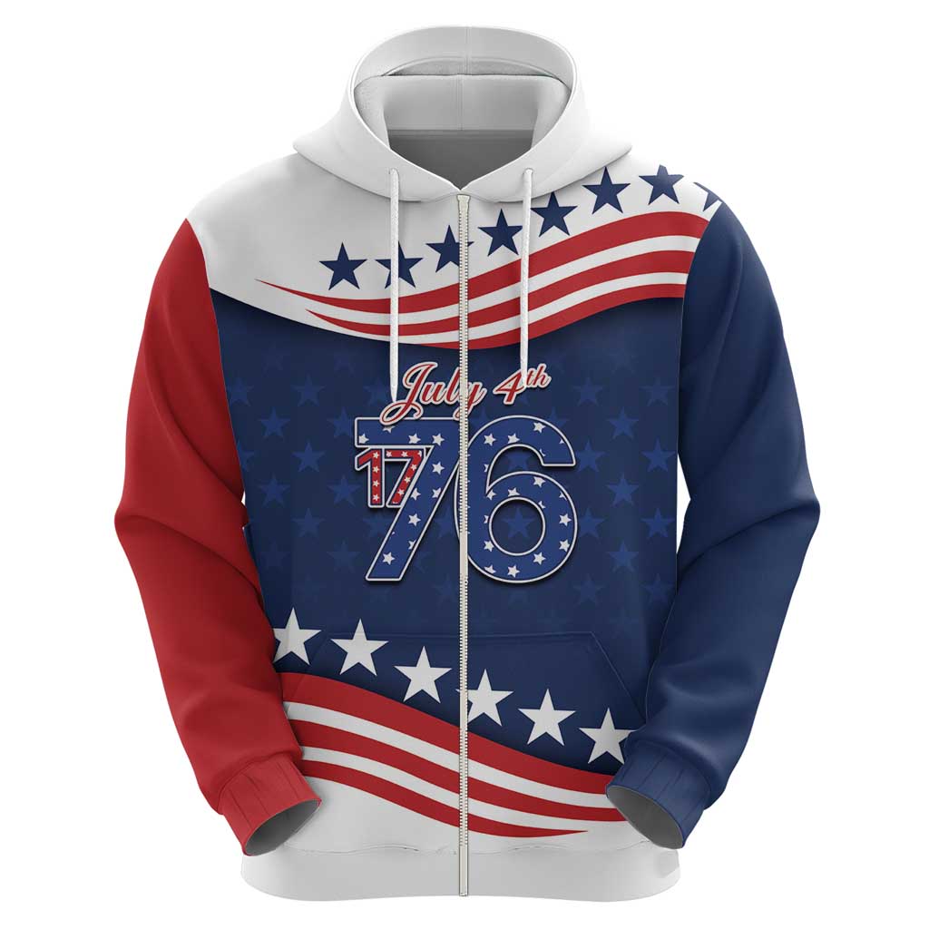 July 4th 1776 American Flag Vintage Personalized Hoodie USA Independence Day LT9