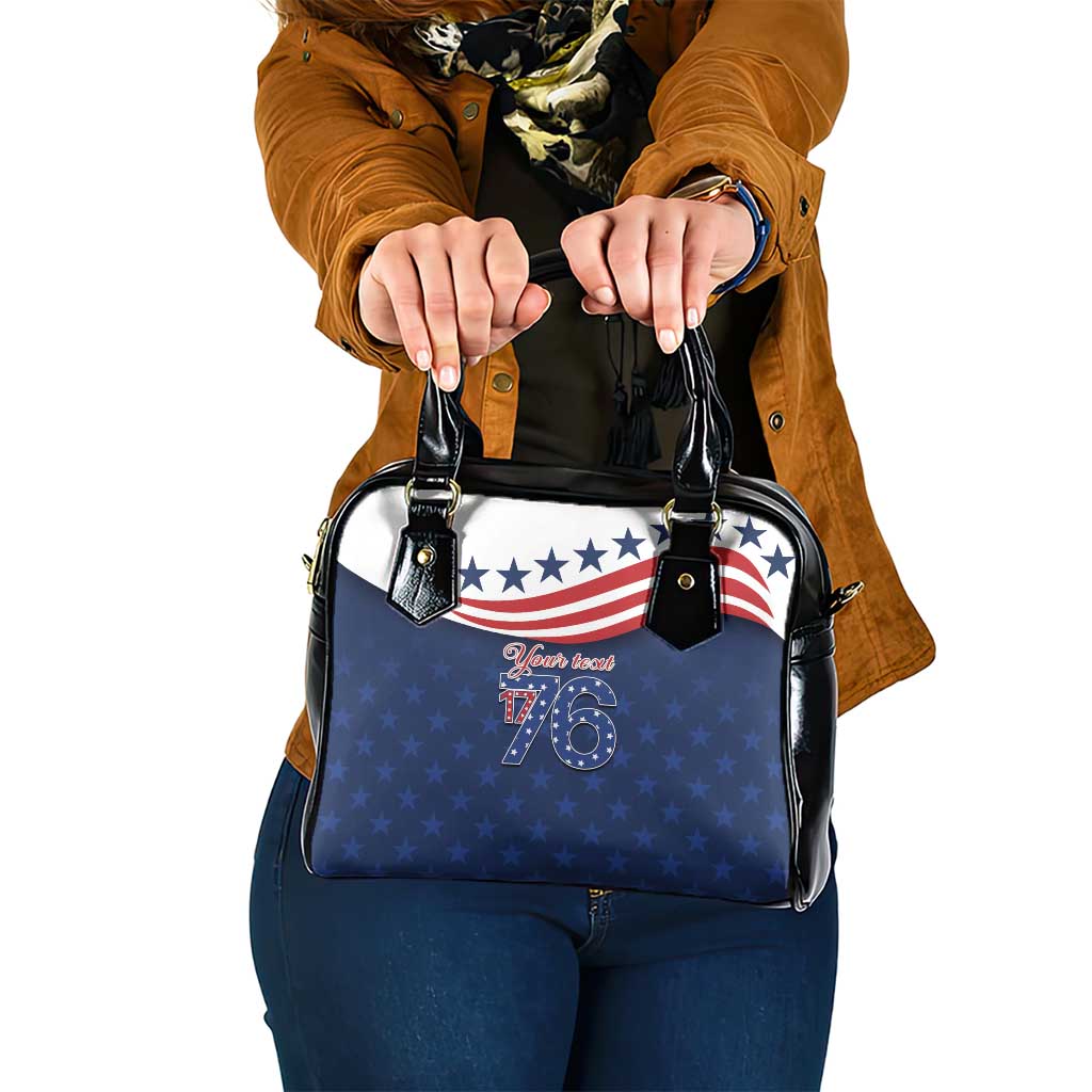 July 4th 1776 American Flag Vintage Personalized Shoulder Handbag USA Independence Day LT9