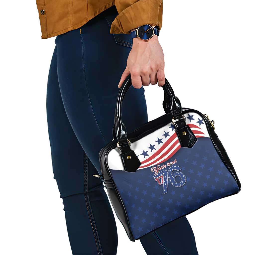 July 4th 1776 American Flag Vintage Personalized Shoulder Handbag USA Independence Day LT9