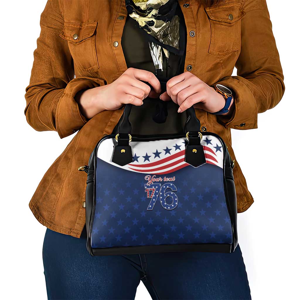 July 4th 1776 American Flag Vintage Personalized Shoulder Handbag USA Independence Day LT9