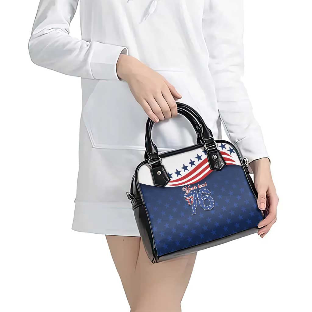 July 4th 1776 American Flag Vintage Personalized Shoulder Handbag USA Independence Day LT9