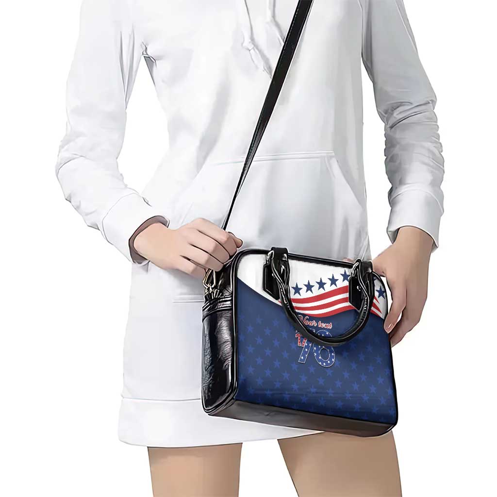 July 4th 1776 American Flag Vintage Personalized Shoulder Handbag USA Independence Day LT9