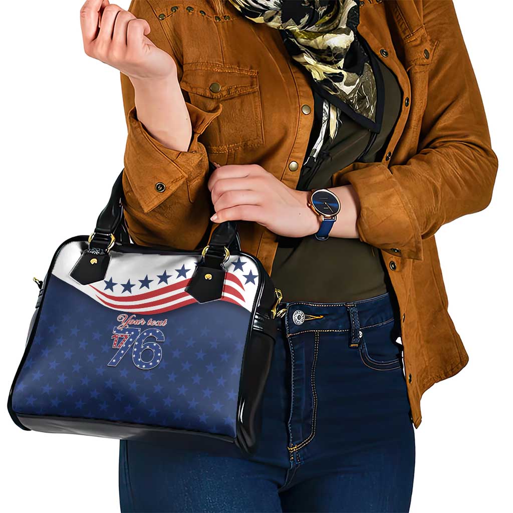 July 4th 1776 American Flag Vintage Personalized Shoulder Handbag USA Independence Day LT9