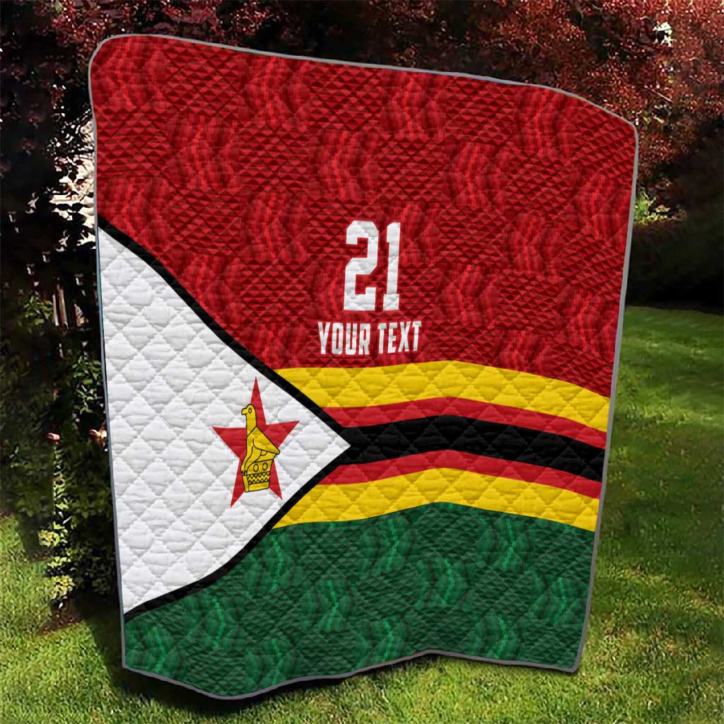 Custom Africa Cricket Zimbabwe Quilt Zimbabwean Pattern Flag Motif LT9
