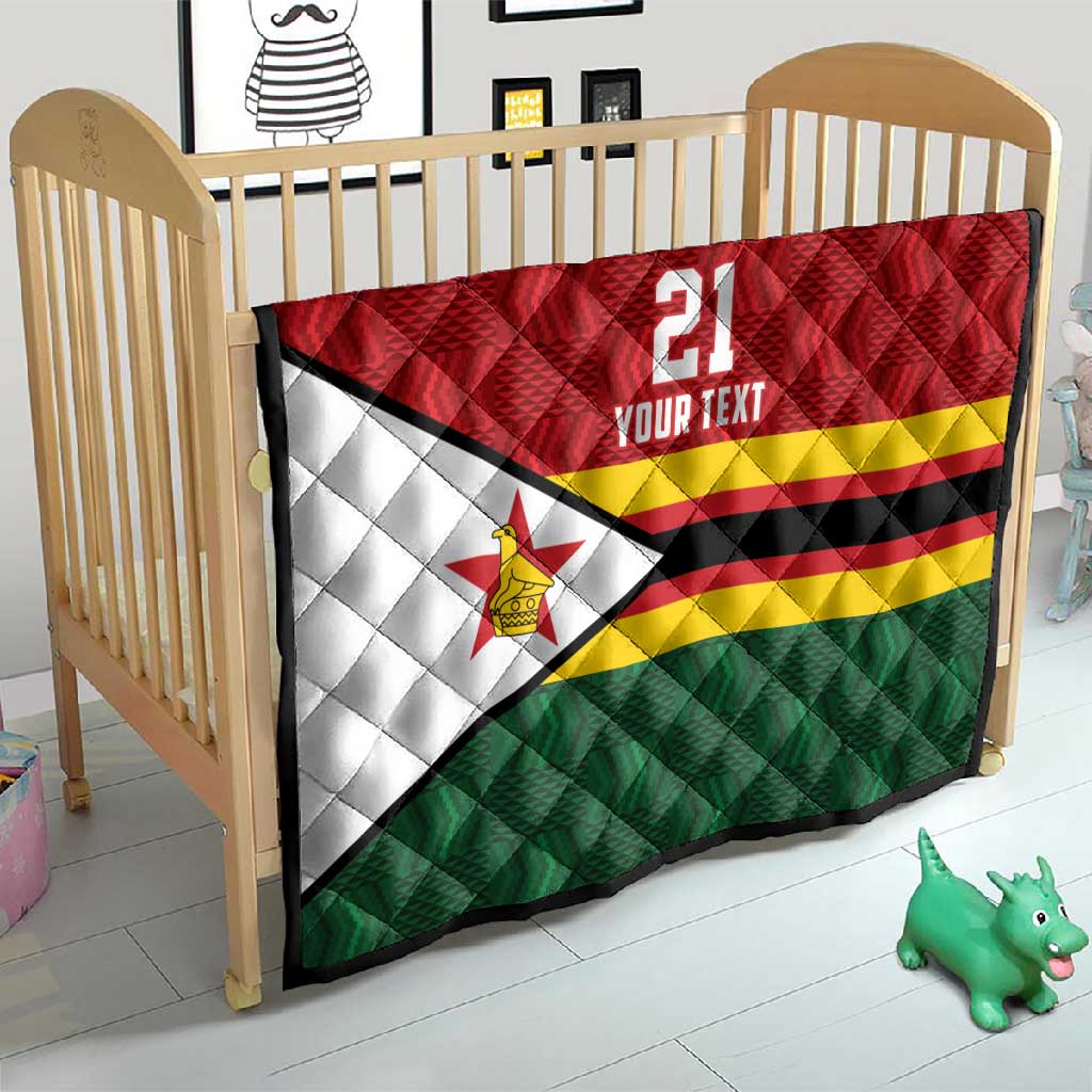 Custom Africa Cricket Zimbabwe Quilt Zimbabwean Pattern Flag Motif LT9