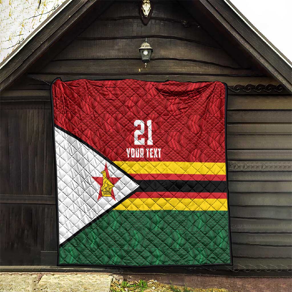 Custom Africa Cricket Zimbabwe Quilt Zimbabwean Pattern Flag Motif LT9