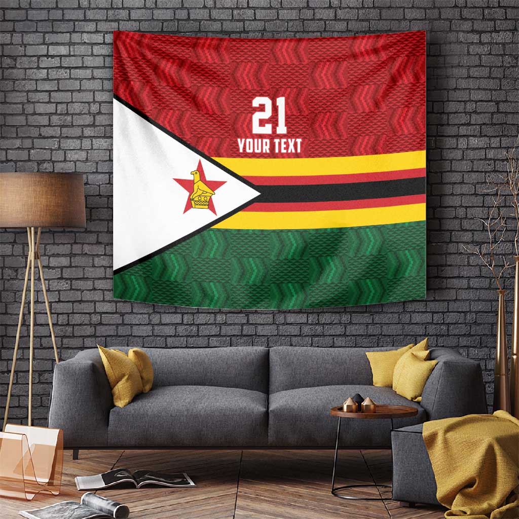 Custom Africa Cricket Zimbabwe Tapestry Zimbabwean Pattern Flag Motif LT9