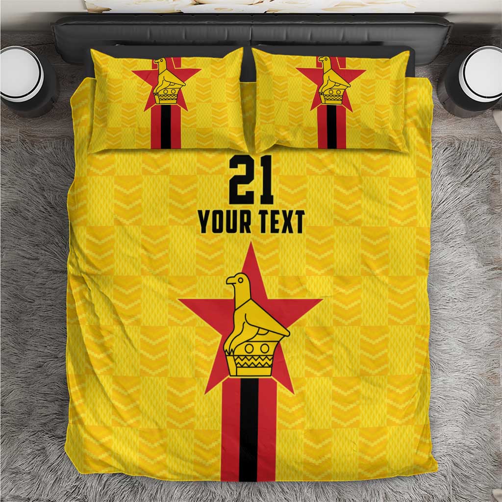 Custom Africa Football Zimbabwe Bedding Set The Warriors with Zimbabwe Bird LT9