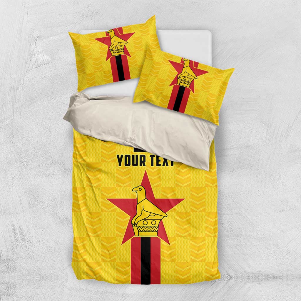 Custom Africa Football Zimbabwe Bedding Set The Warriors with Zimbabwe Bird LT9