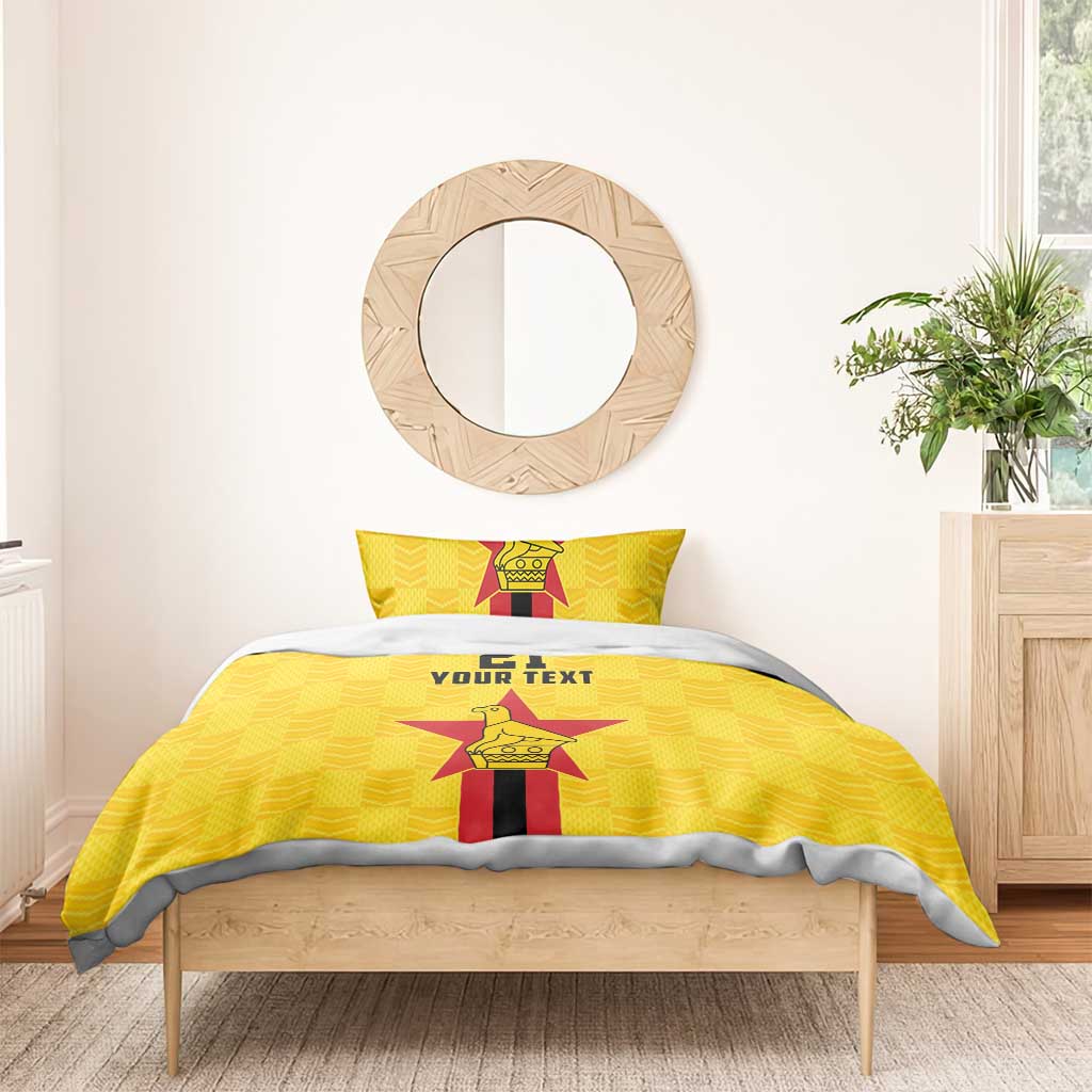 Custom Africa Football Zimbabwe Bedding Set The Warriors with Zimbabwe Bird LT9