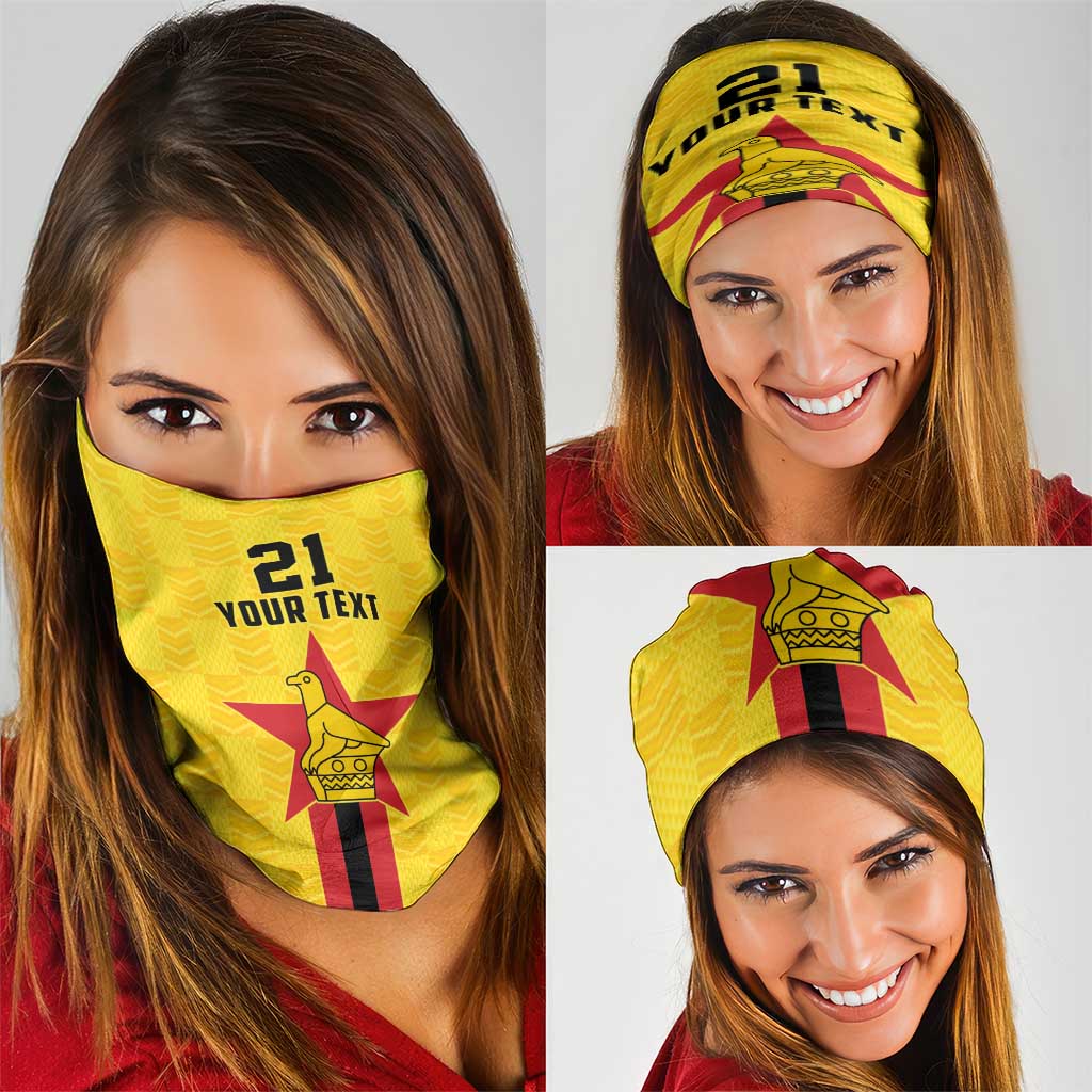 Zimbabwe Football Custom Neck Gaiter The Warriors with Zimbabwe Bird LT9