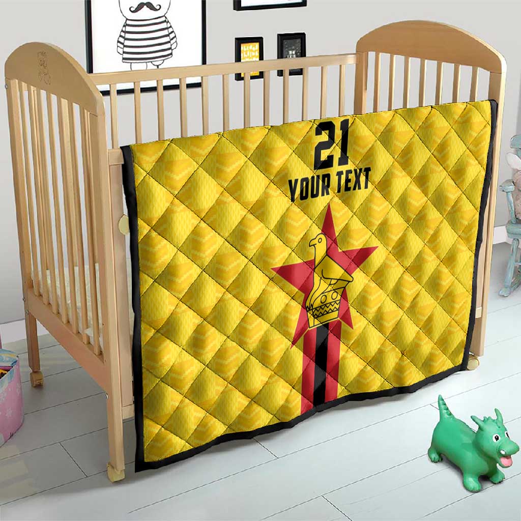 Custom Africa Football Zimbabwe Quilt The Warriors with Zimbabwe Bird LT9