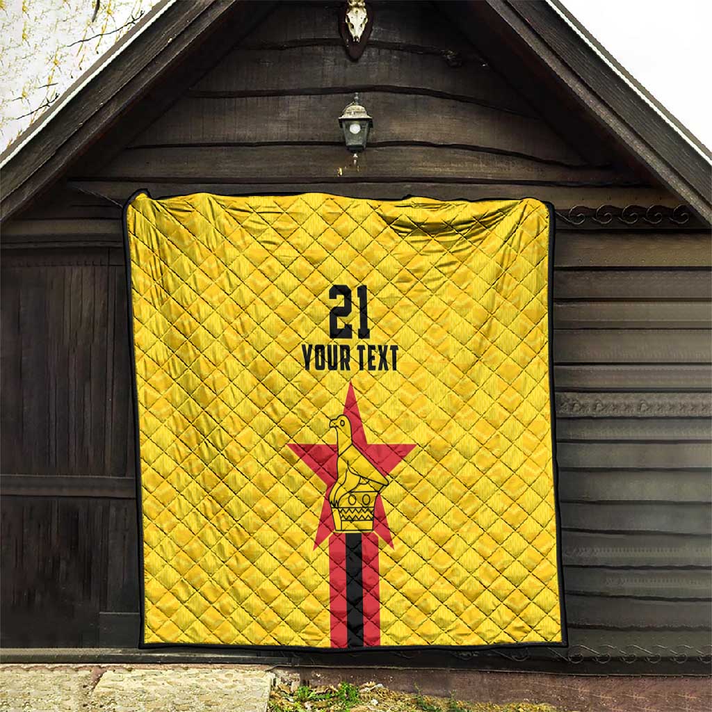 Custom Africa Football Zimbabwe Quilt The Warriors with Zimbabwe Bird LT9
