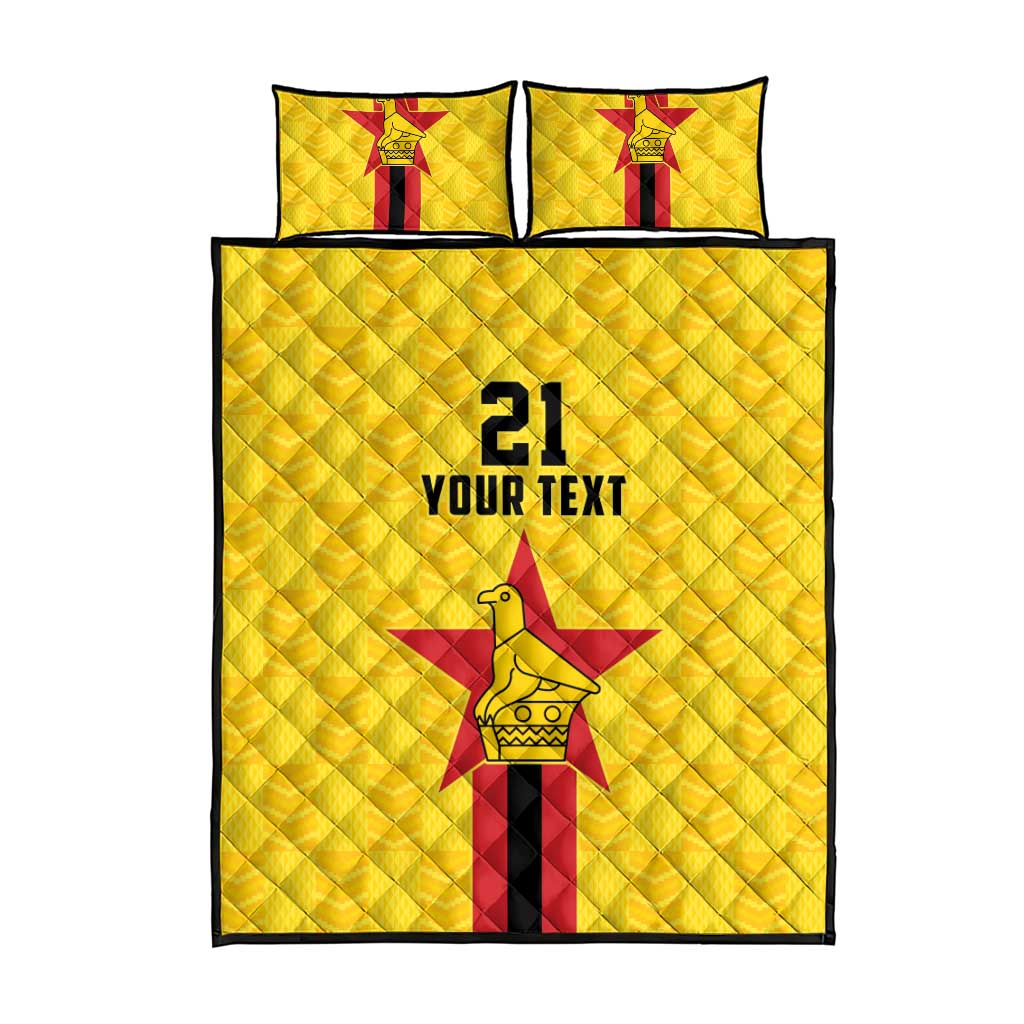Custom Africa Football Zimbabwe Quilt Bed Set The Warriors with Zimbabwe Bird LT9
