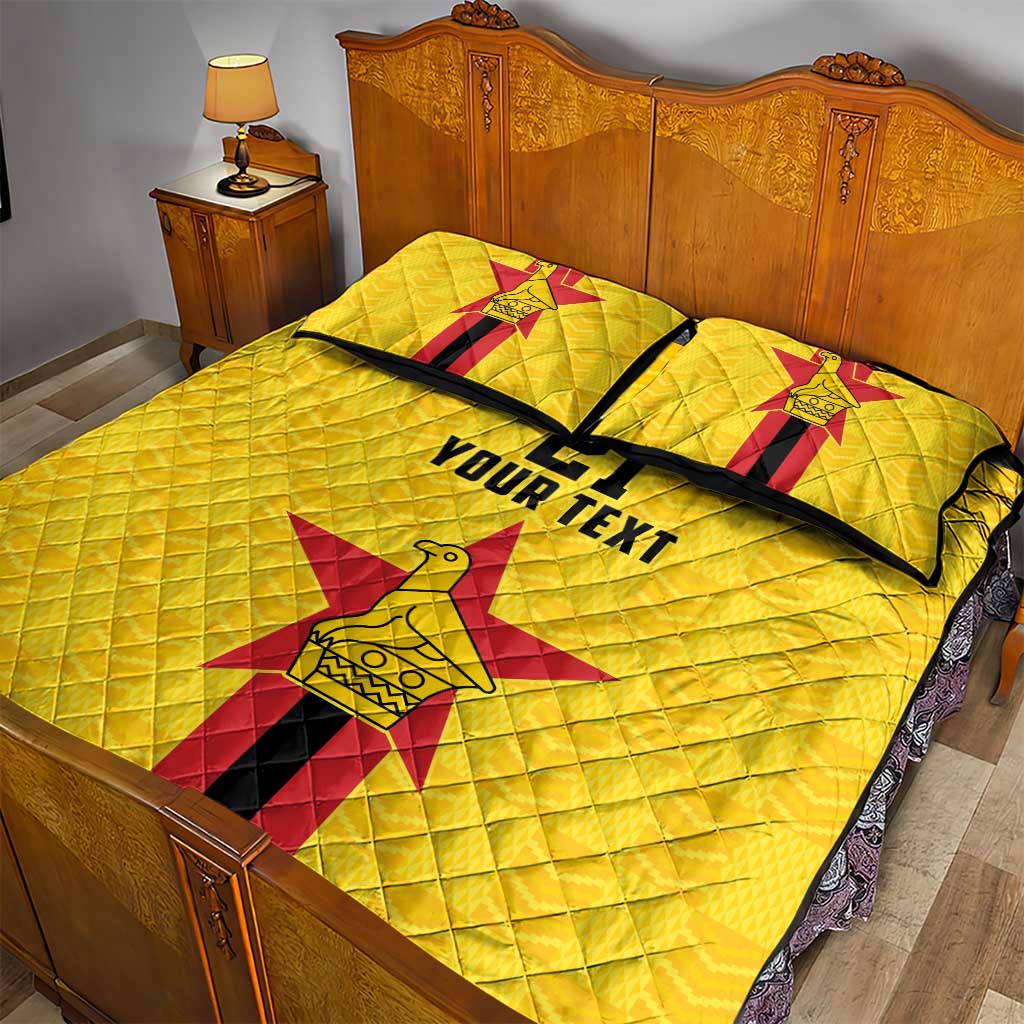 Custom Africa Football Zimbabwe Quilt Bed Set The Warriors with Zimbabwe Bird LT9