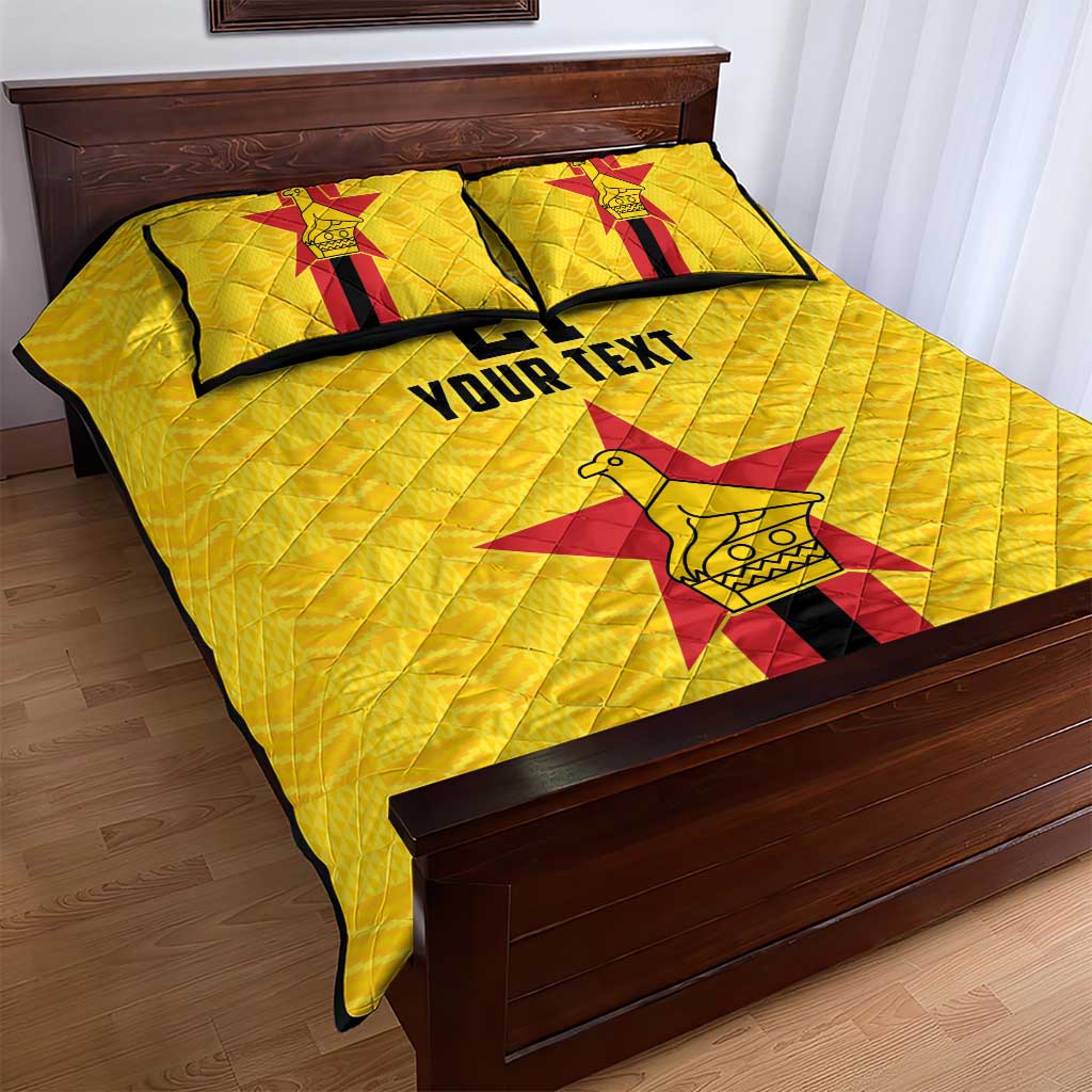 Custom Africa Football Zimbabwe Quilt Bed Set The Warriors with Zimbabwe Bird LT9