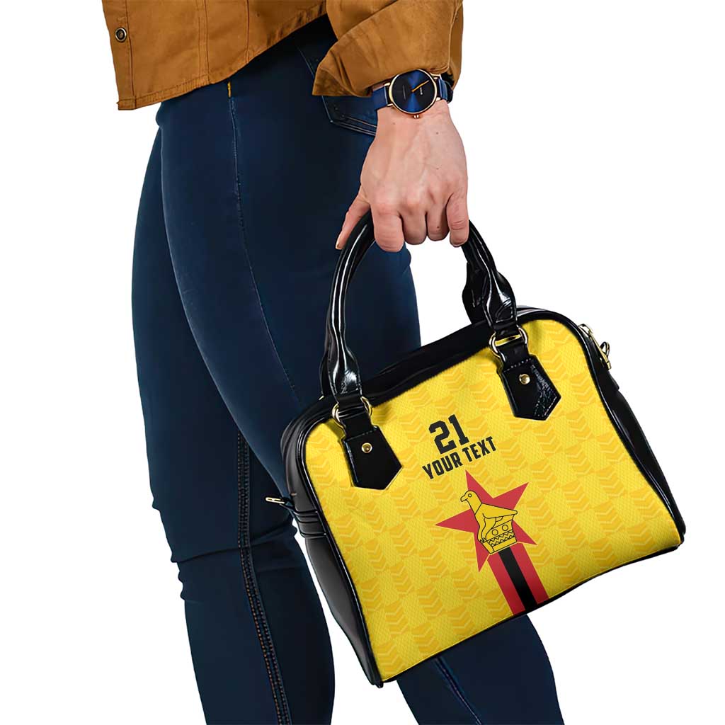 Zimbabwe Football Custom Shoulder Handbag The Warriors with Zimbabwe Bird LT9