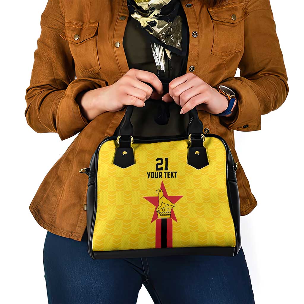Zimbabwe Football Custom Shoulder Handbag The Warriors with Zimbabwe Bird LT9