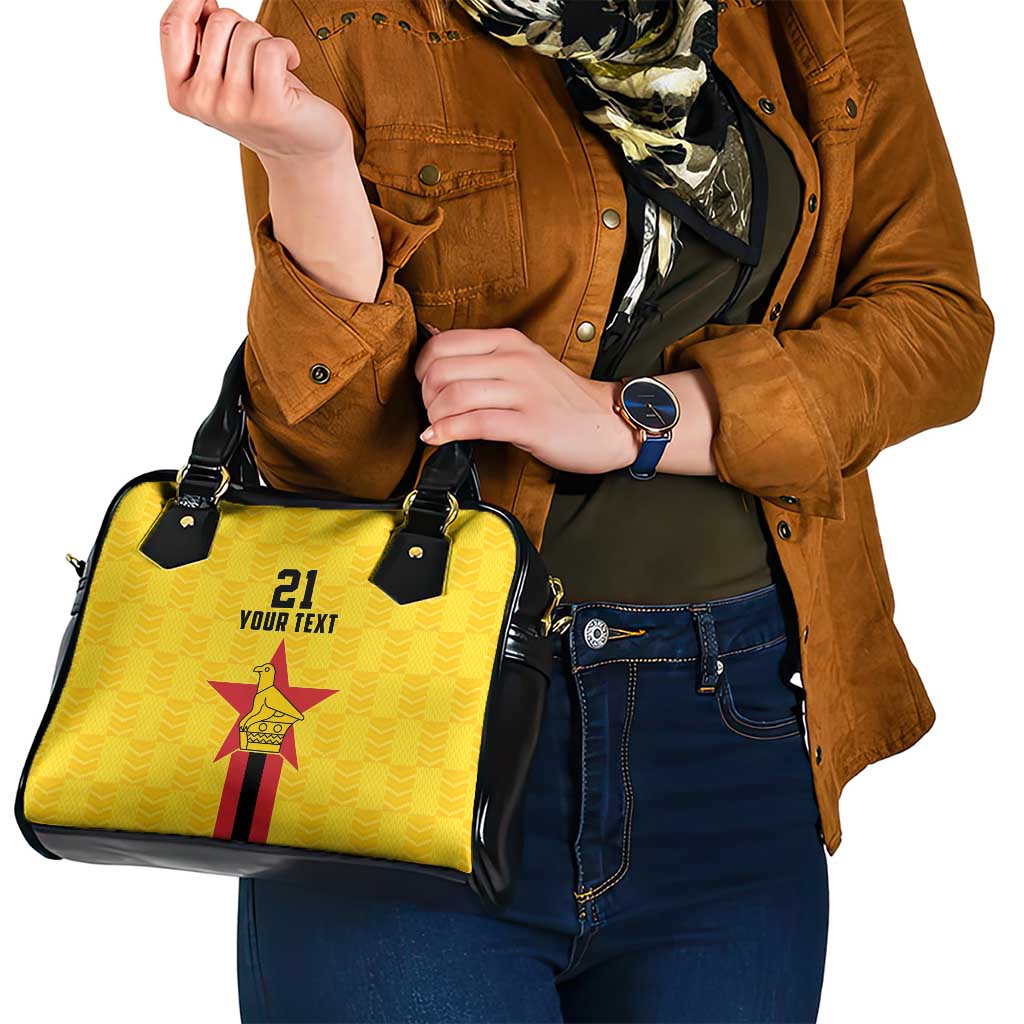 Zimbabwe Football Custom Shoulder Handbag The Warriors with Zimbabwe Bird LT9