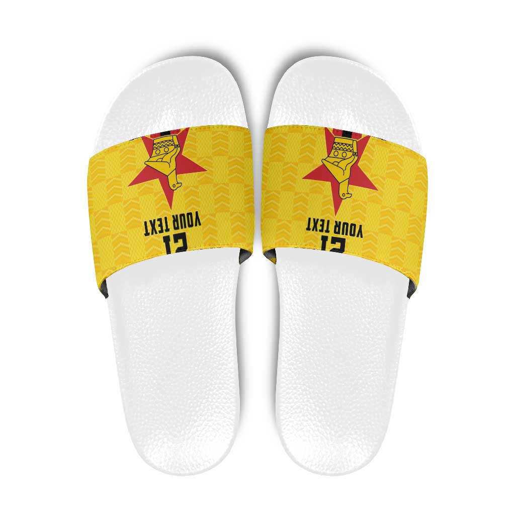 Zimbabwe Football Custom Slide Sandals The Warriors with Zimbabwe Bird LT9