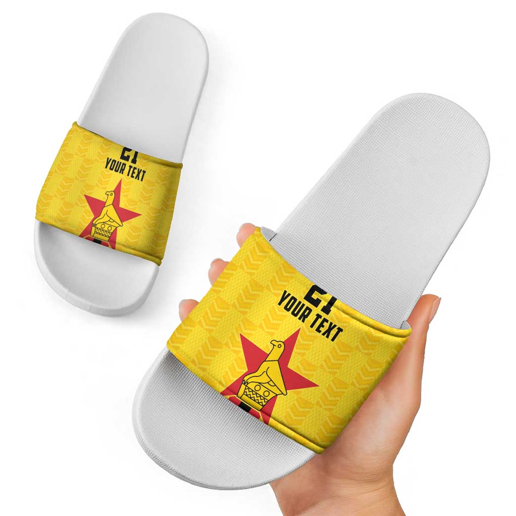 Zimbabwe Football Custom Slide Sandals The Warriors with Zimbabwe Bird LT9