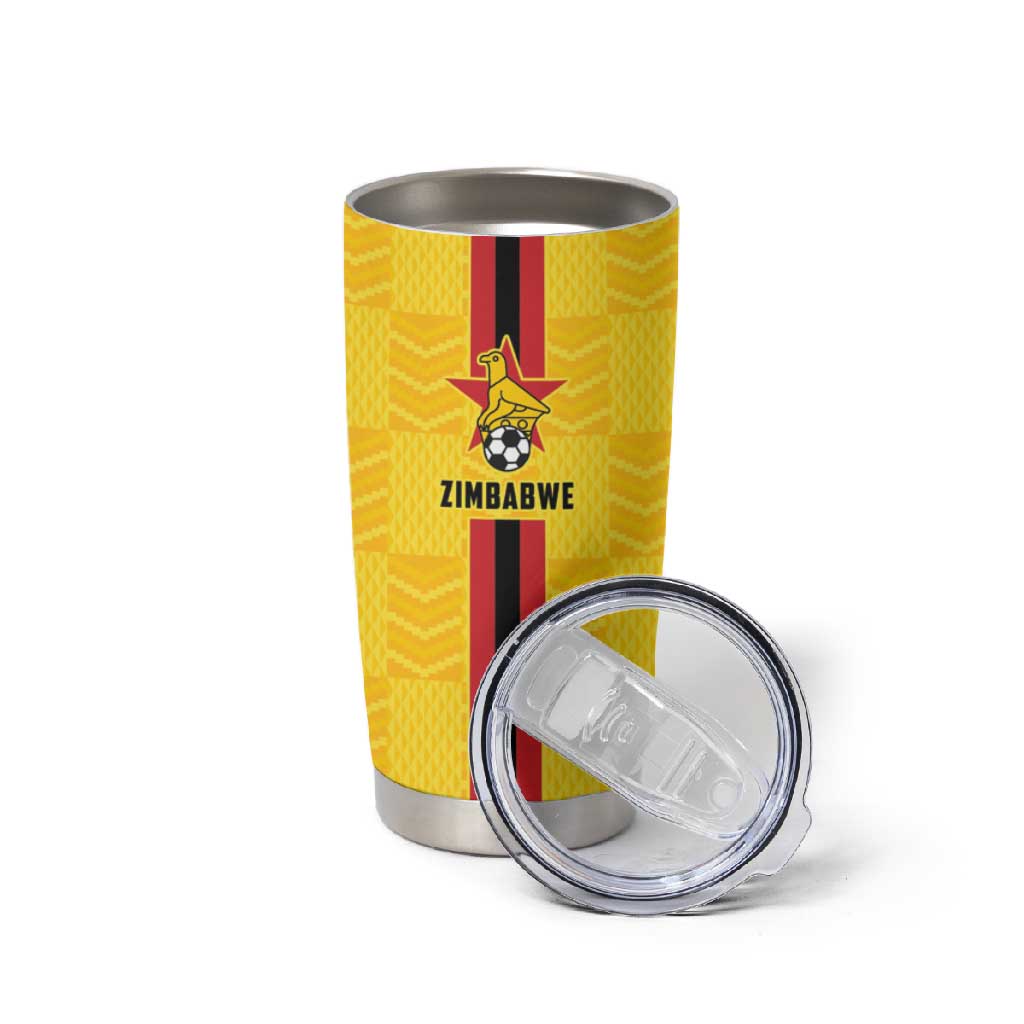 Custom Africa Football Zimbabwe Tumbler Cup The Warriors with Zimbabwe Bird LT9
