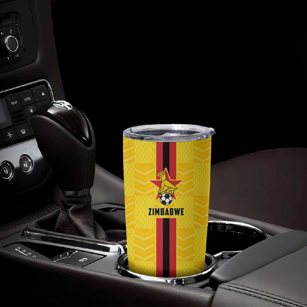 Custom Africa Football Zimbabwe Tumbler Cup The Warriors with Zimbabwe Bird LT9