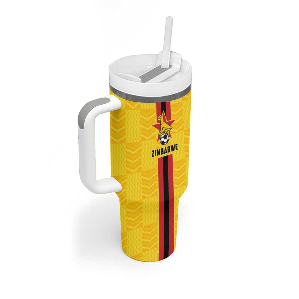 Custom Africa Football Zimbabwe Tumbler With Handle The Warriors with Zimbabwe Bird LT9