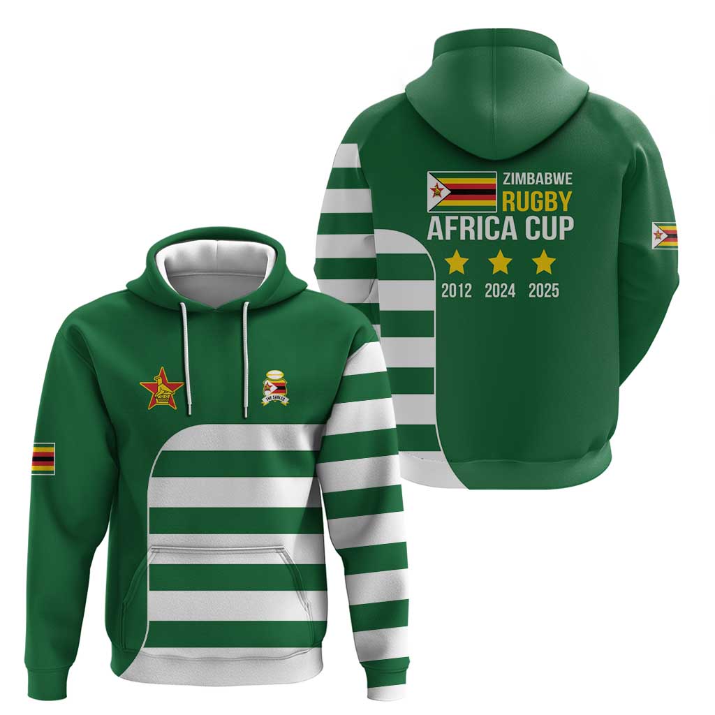 Zimbabwe Rugby Hoodie One For The History Sables LT9
