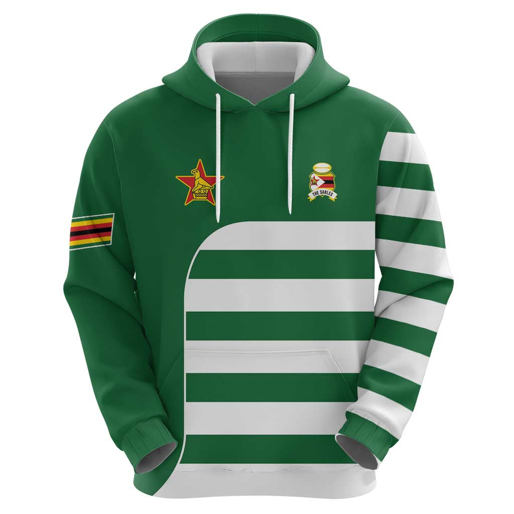 Zimbabwe Rugby Hoodie One For The History Sables LT9