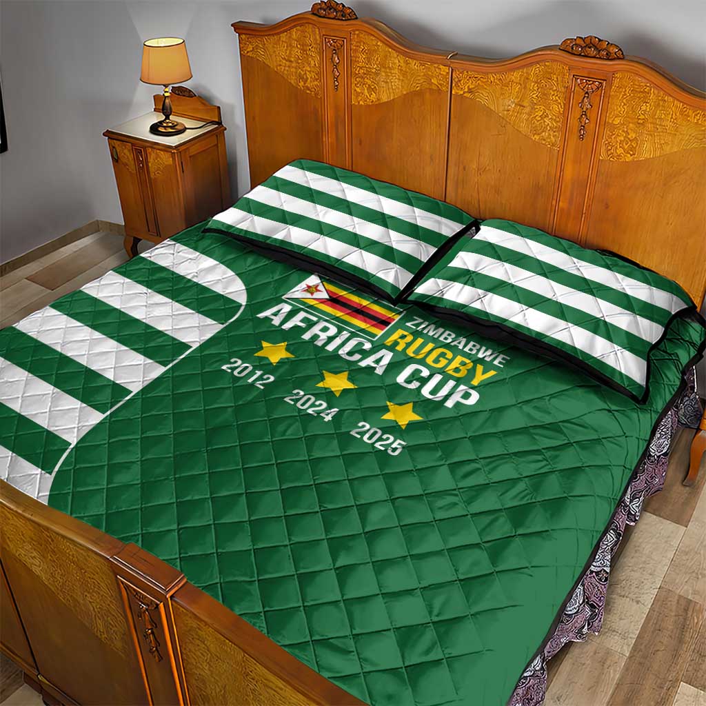Zimbabwe Rugby History Champion Quilt Bed Set One For The History Sables LT9