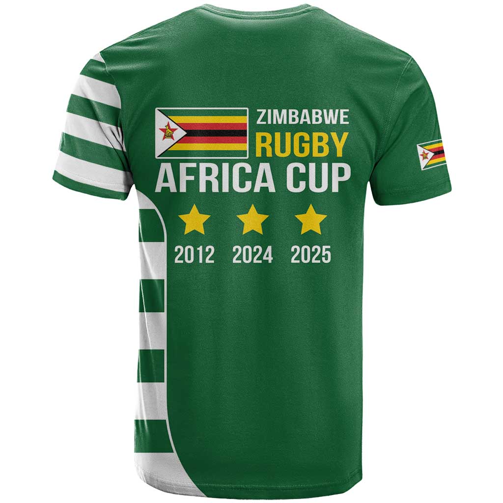 Zimbabwe Rugby History Champion T shirt One For The History Sables LT9