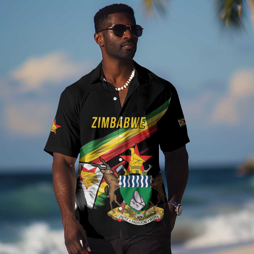 Zimbabwe Wings Flag Hawaiian Shirt Proudly Zimbabwean LT9
