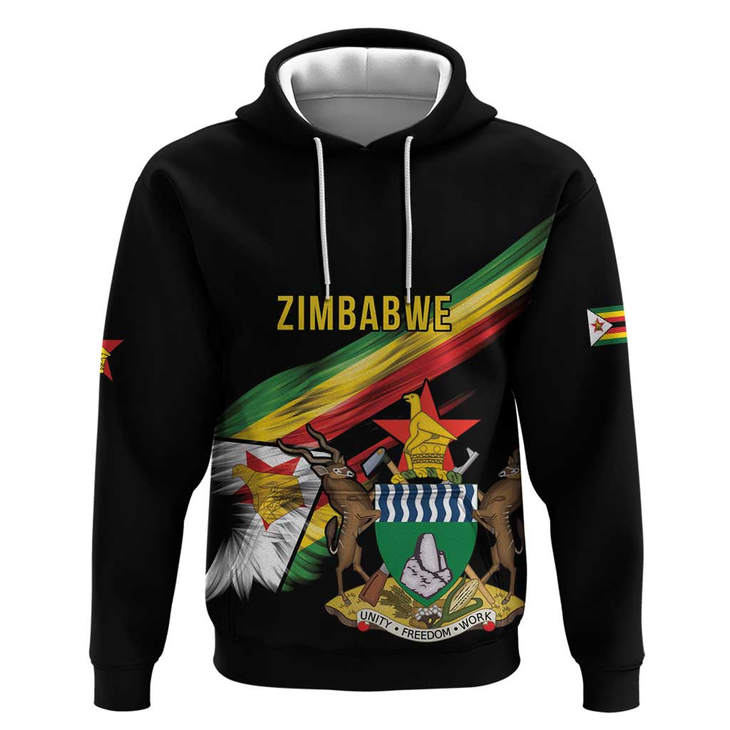 Zimbabwe Wings Flag Hoodie Proudly Zimbabwean LT9