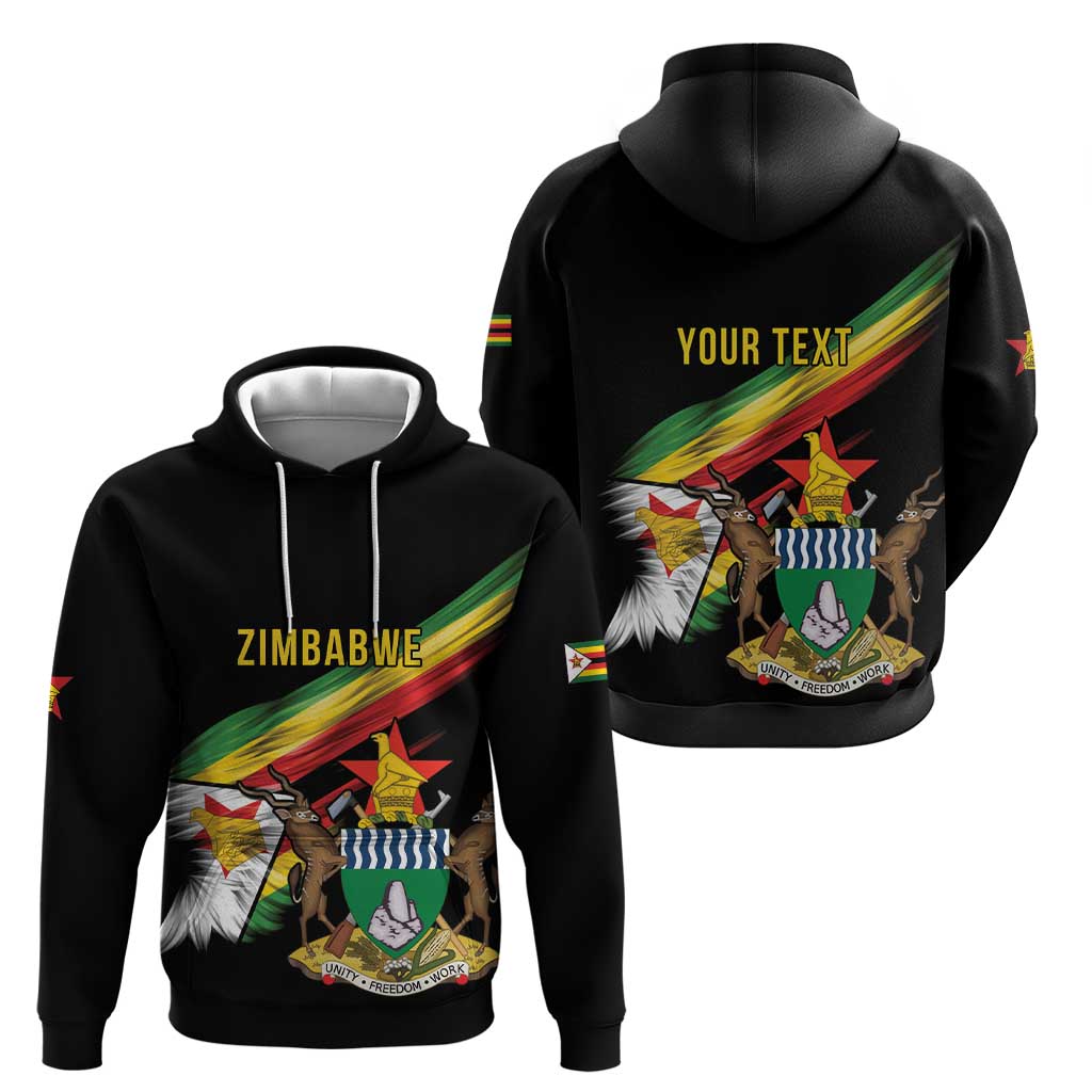 Zimbabwe Wings Flag Hoodie Proudly Zimbabwean LT9