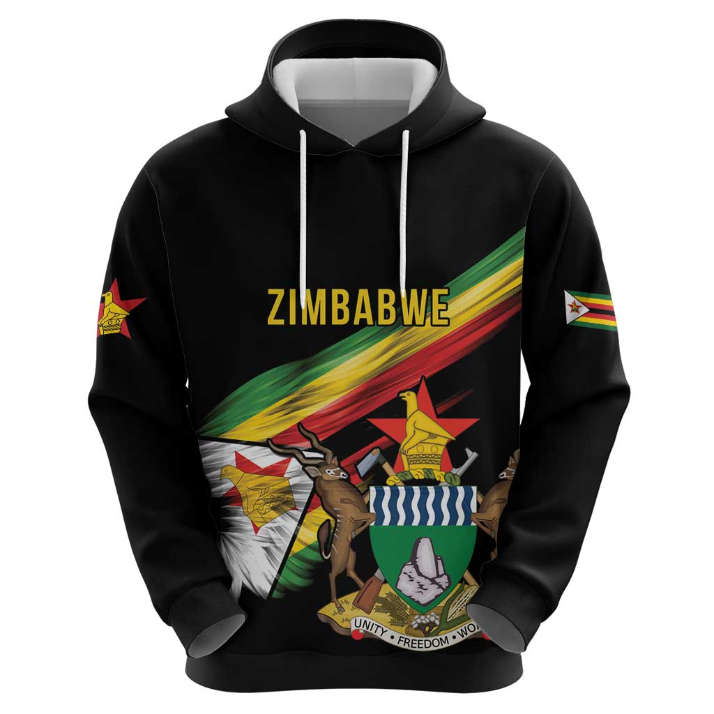 Zimbabwe Wings Flag Hoodie Proudly Zimbabwean LT9