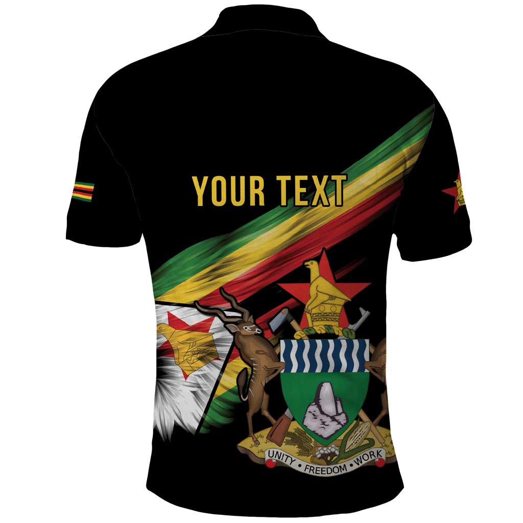 Zimbabwe Wings Flag Polo Shirt Proudly Zimbabwean LT9