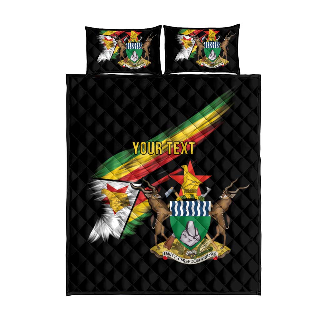 Zimbabwe Wings Flag Quilt Bed Set Proudly Zimbabwean LT9