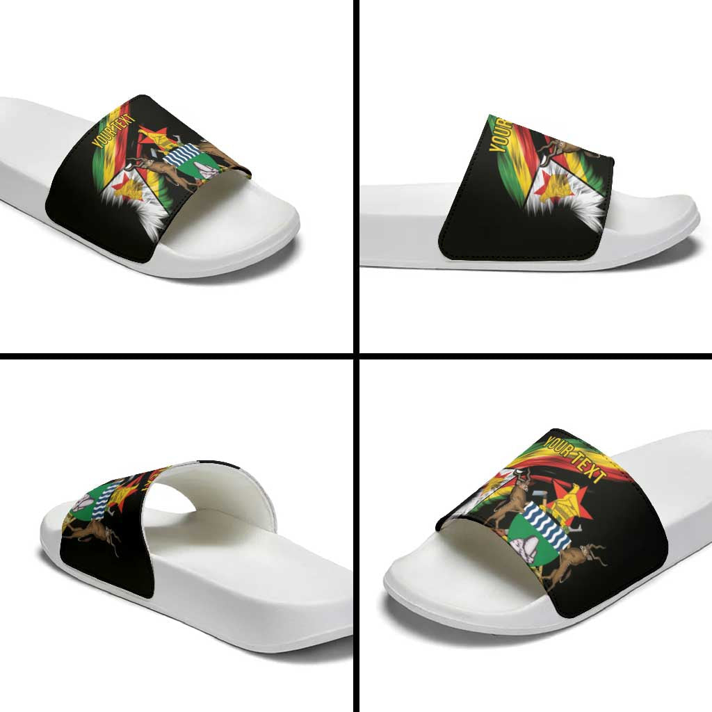 Zimbabwe Wings Flag Slide Sandals Proudly Zimbabwean LT9