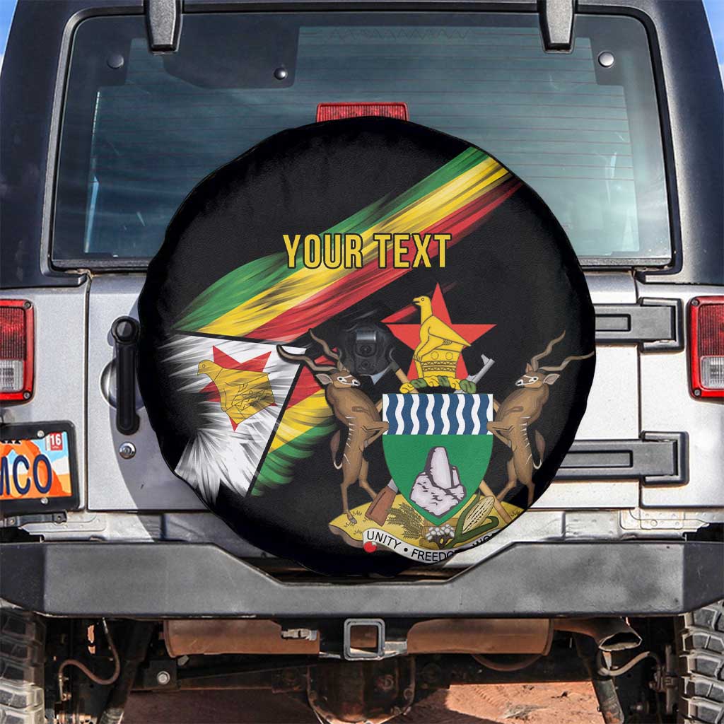 Zimbabwe Wings Flag Spare Tire Cover Proudly Zimbabwean LT9